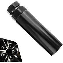 Car 6 Point Spline Lug Nuts Key Tuner Socket Tool, Anti-slip & Shockproof Socket Key Tool, 3/4" and 13/16" Hex Replacement Wrench, Universal for Cars, SUVs, Trucks Black