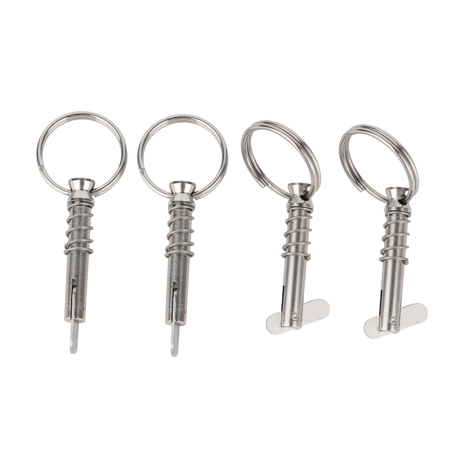 Perni a sgancio rapido, 4 pezzi, diametro 6,3 mm, lunghezza totale 76 mm, perno superiore Bimini, in acciaio inossidabile 316, accessori marini per tettoie per barche
