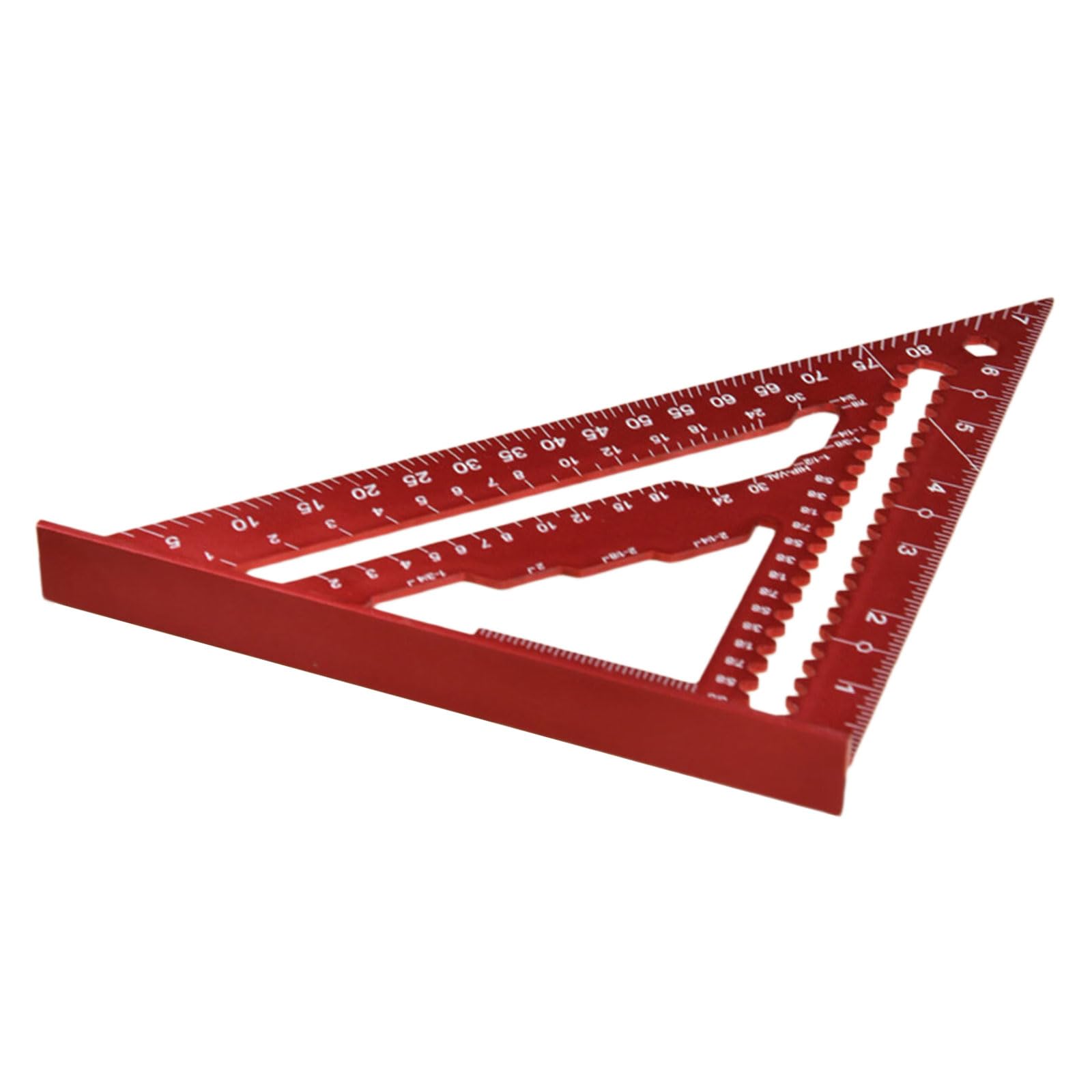 Zxfdsfdbnm Red Duty 7Inch Aluminum Carpentry Square With Multifunction Design And Resistant Finish For Woodworkers Builders Accuracy Woodworking Square