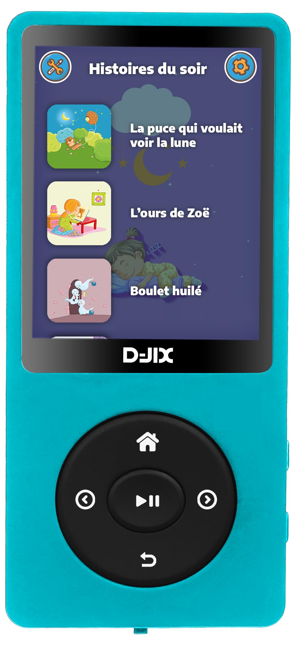 M-storykids - d-jix - Lecteur d'histoire pour Enfants - 3 à 8 Ans - Plus de 150 Histoires de Leurs Contes et Dessins animés favoris