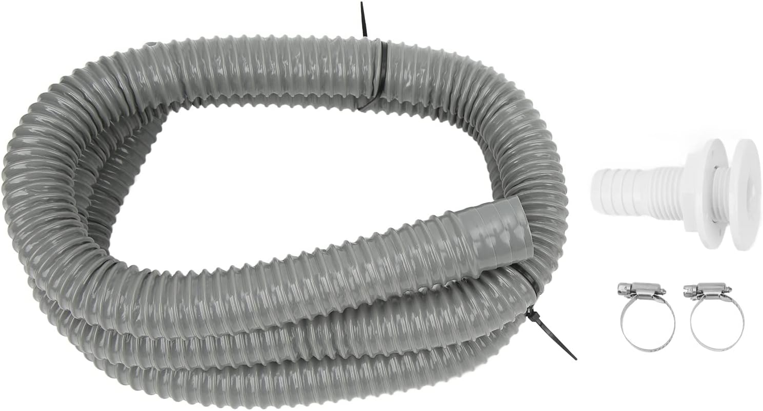 Bilge Pump Hose Plumbing Kit,Thru Hull Fitting 1‑1/8in Dia