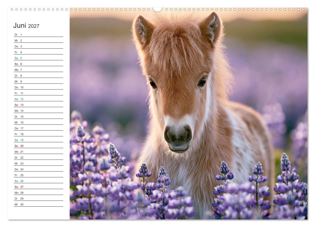 CALVENDO · Islandpferde (Kalender 2027) | DIN A2 Querformat · Premium-Wandkalender · Zwölf Monate voller beeindruckender Bilder zeigen majestätische Pferde…