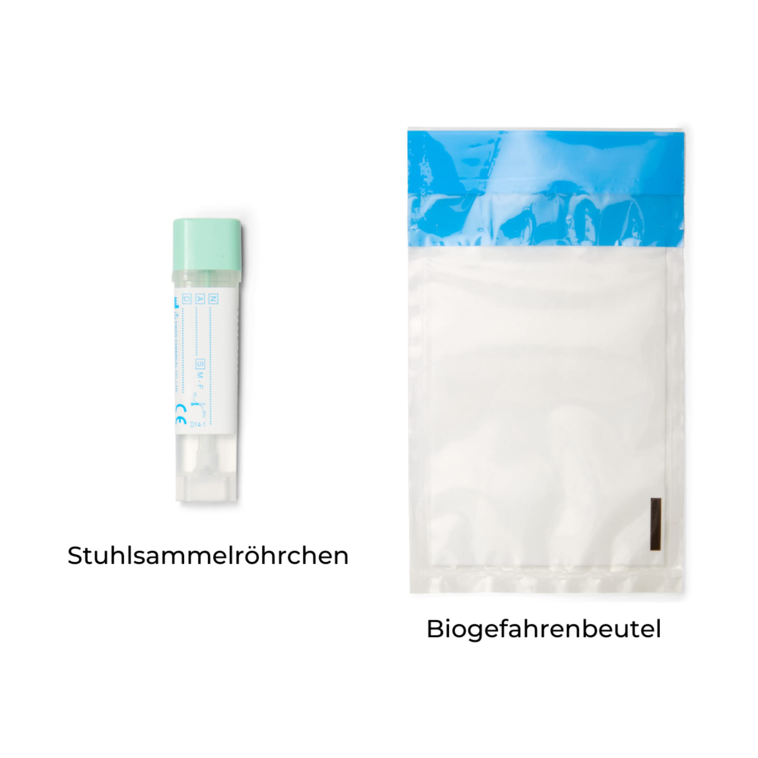 Darmkrebs-Vorsorgetest • Darmkrebs Selbsttest • Stuhltest für zuhause • Professioneller Labortest • Stuhlprobe Home Test