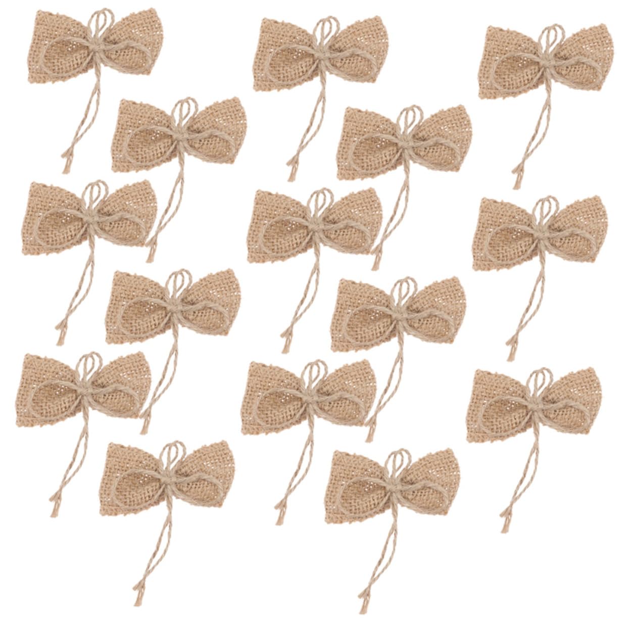 Lazos de arpillera HAMPPLIES decorativos para mesas de boda y árboles de Navidad