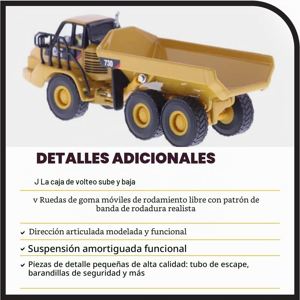 Die Cast Master - 1:87 Cat 730 Articulated Truck - DCM85130