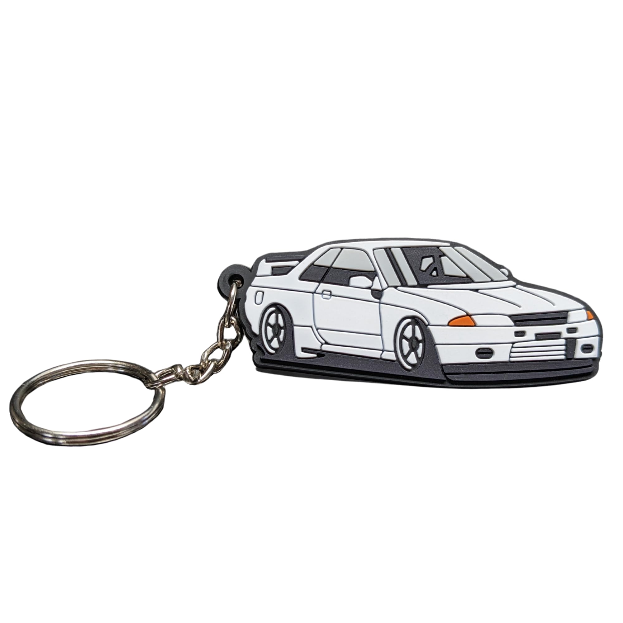 Keychain for Skyline GT-R R32, GTR, white, gift, White, One size