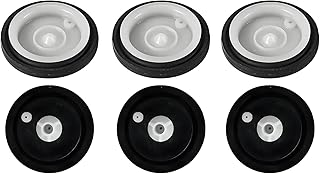 電磁弁水入口シールリングガスケット 電磁弁ダイヤフラ 電磁弁シール ソレノイドバルブダイヤフラム ソレノイドバルブ修理用 水入口電磁弁 シリコンゴム製 給水弁と給水エラー修理用 洗濯機の修理用 直径27mm 6個