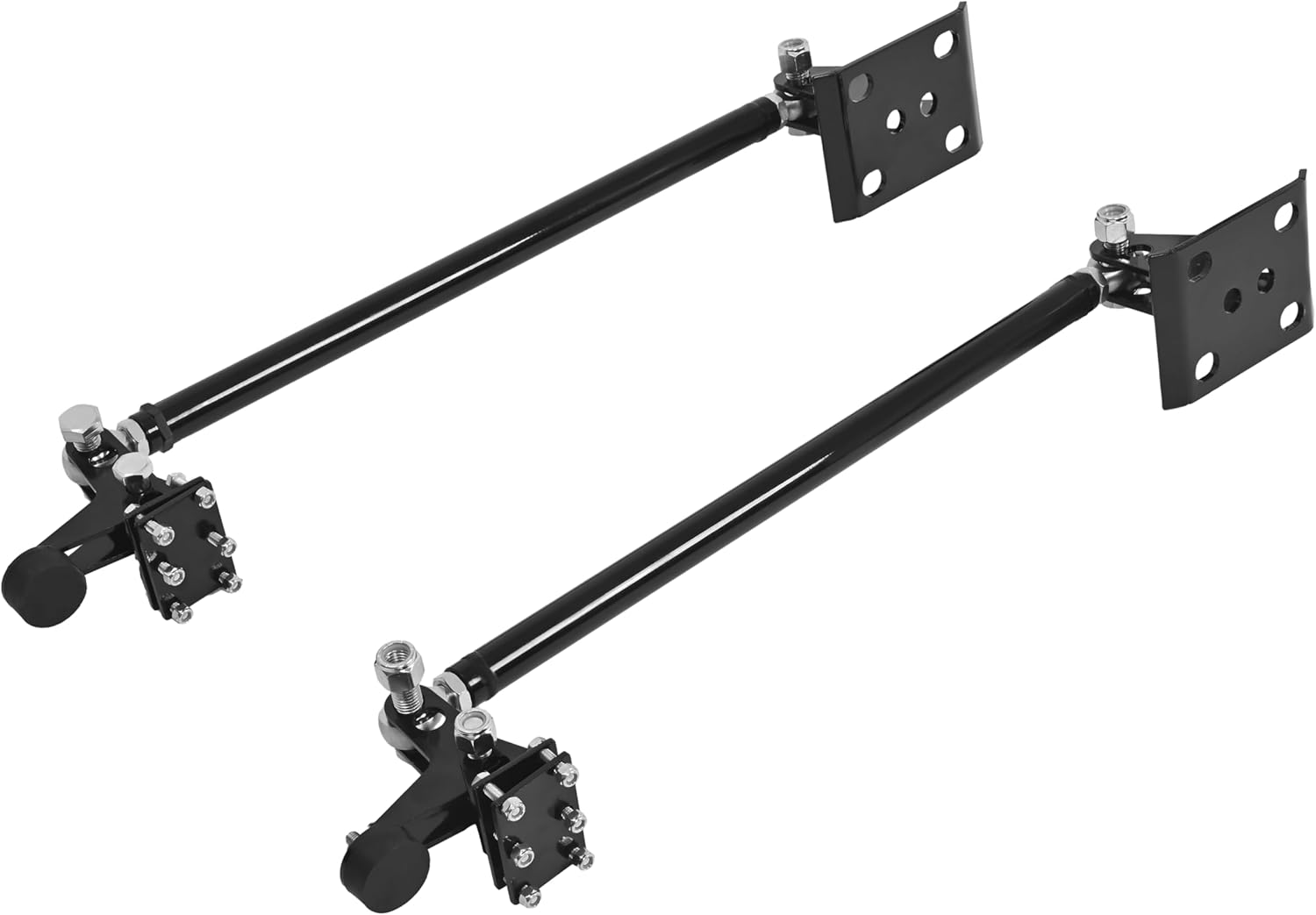 ALMULOO Traction Tie Bar Compatible with 1999-2018 Chevy Silverado GMC Sierra (2wd & 4wd) Steel Black Powder Coated