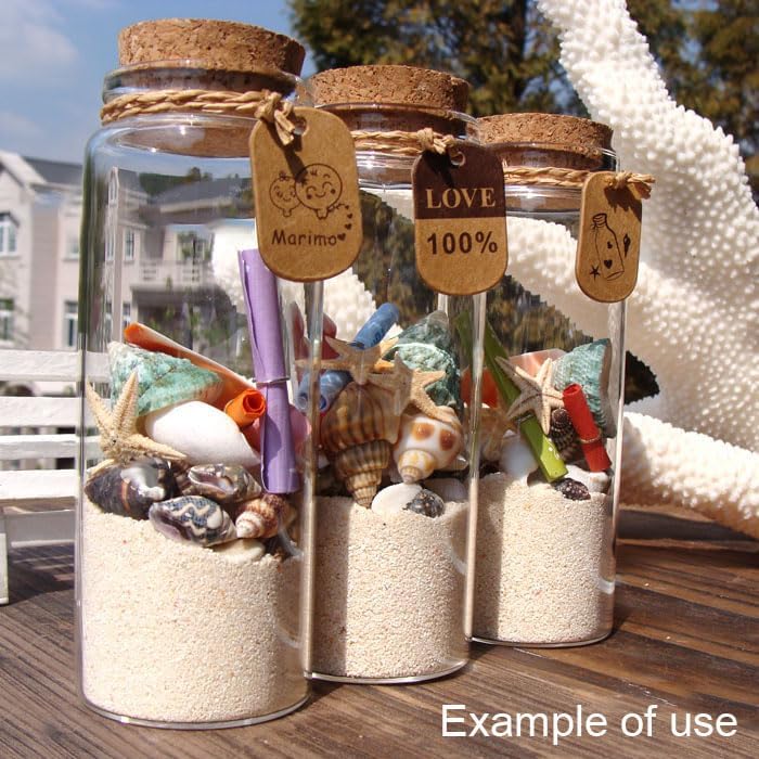 Miniatura 3 de Julie Wang Cerca de 150 piezas de conchas en espiral de playa de concha pequeña de 3.53 oz (3.53 oz), dijes naturales para hacer velas, decoración