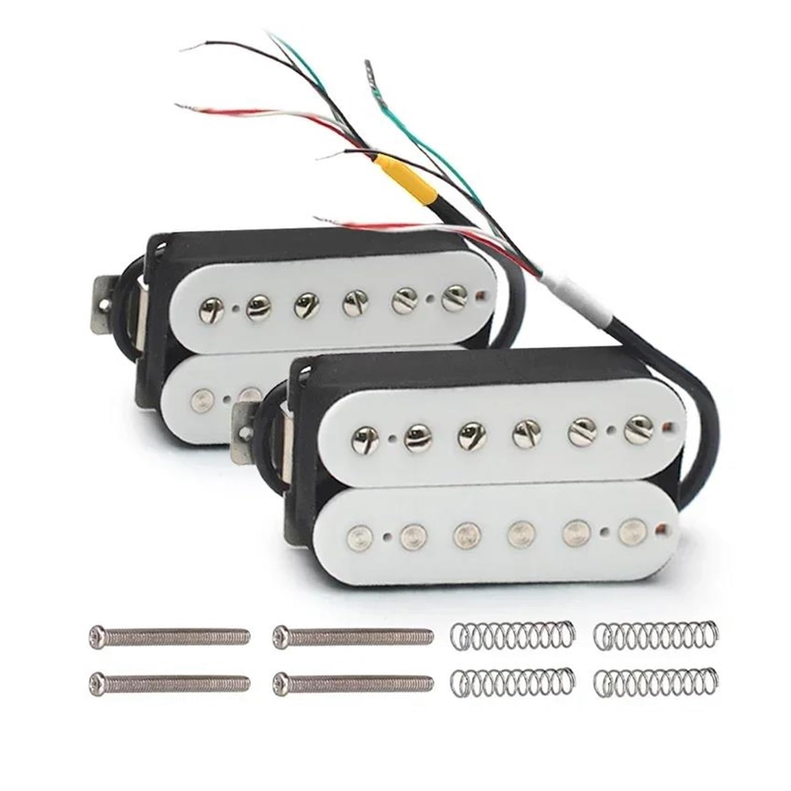 Bk Or White Alnico 2 Przetworniki Do Gitary Elektrycznej Akcesoria Do Humbuckerów(White N B)