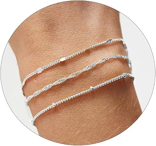Bracelets for Women 14K Gold Plated Bracelets Set for Women Trendy Gold Stackable Bracelets for Women Dainty Gold Bracelets for Women Jewelry Gifts Women