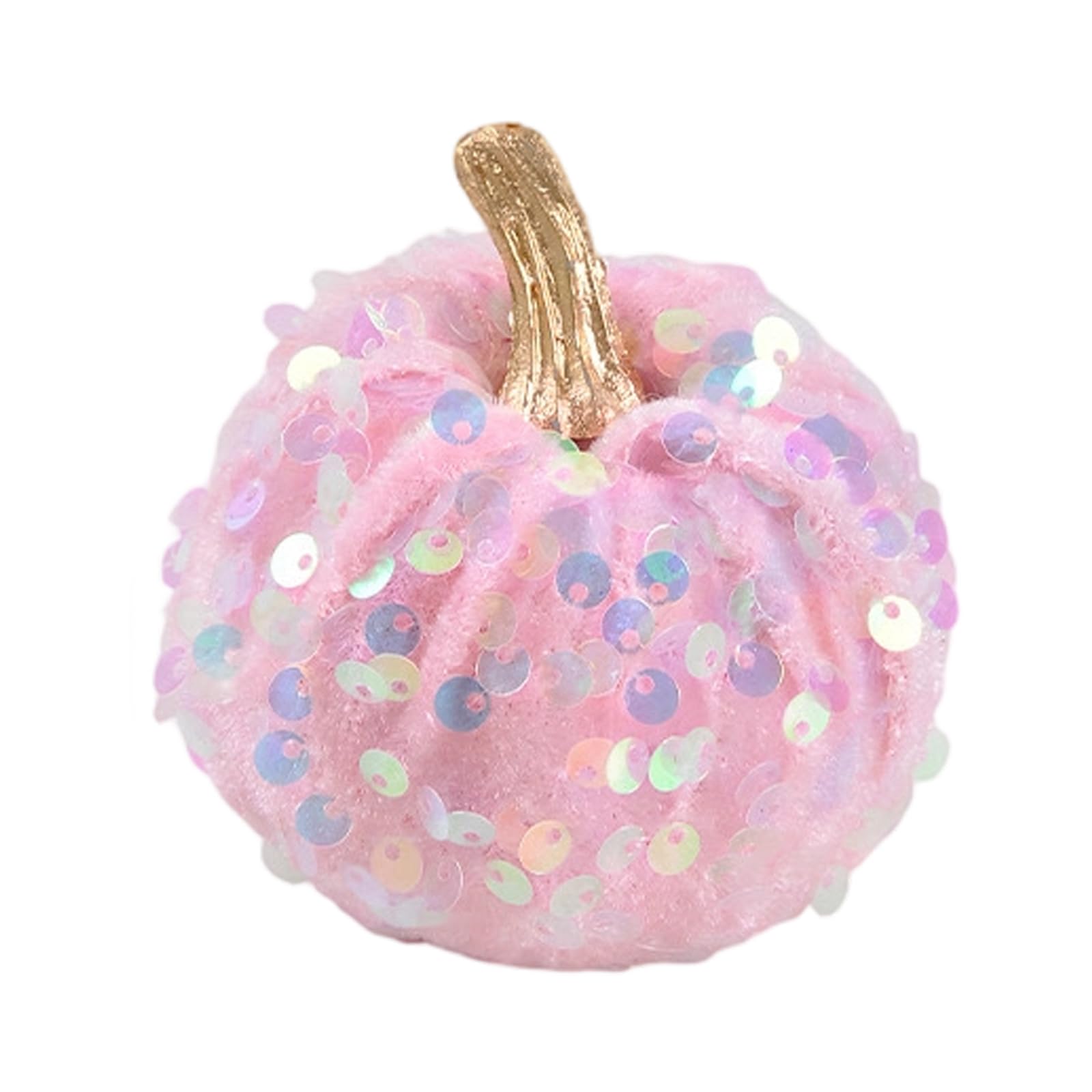 TFAOYS Fall Pumpkin Table Decor Velvet-Look Ornament, Textured Halloween Accent for Mantel, Shelf, Entryway Display Pumpkin Ornament Fall Shelf Accent Mantel Table Decoration Textured Velvet Look