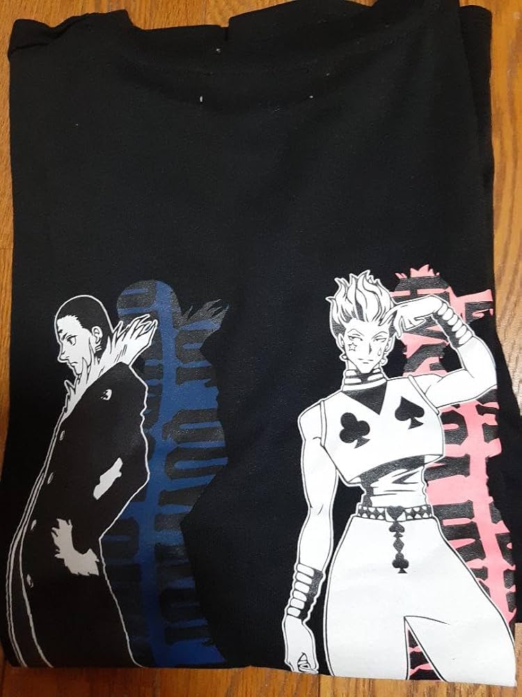 ハンターハンター ヒソカ クロロ Tシャツ ブラック ハンターハンター ヒソカ クロロ Tシャツ ブラック - メルカリ