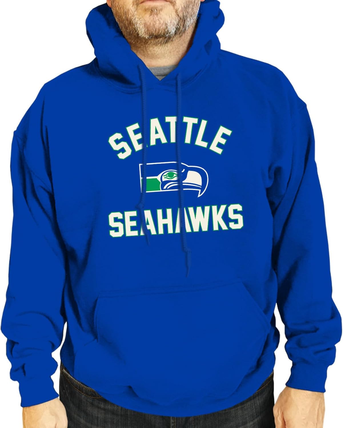 Team Fan Apparel NFL Adult Unisex Retro Gameday Ultra Soft Fleece Hooded Sweatshirt, Officially Licensed Football Hoodie