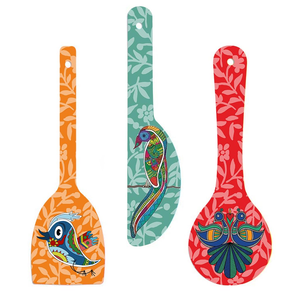 Kaameri Bazaar Wall Art Birds Wooden Wall Hanger for Wall | Home | Office | Living Room | Gift | Modern Decoration Items | Kitchen Wall Decor | Home Decor Hanging Items.