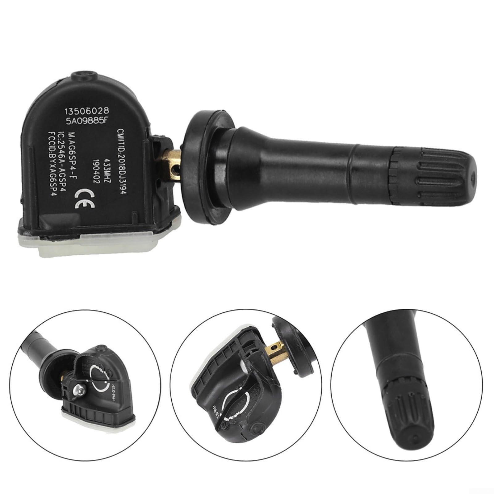 Eawfgtuw TPMS sensore di controllo pressione pneumatici 13506028 per Adam Ampera Antara Astra Corsa per Meriva per Mokka per Zafira 2006-2017 sostituzione diretta, facile installazione (4
