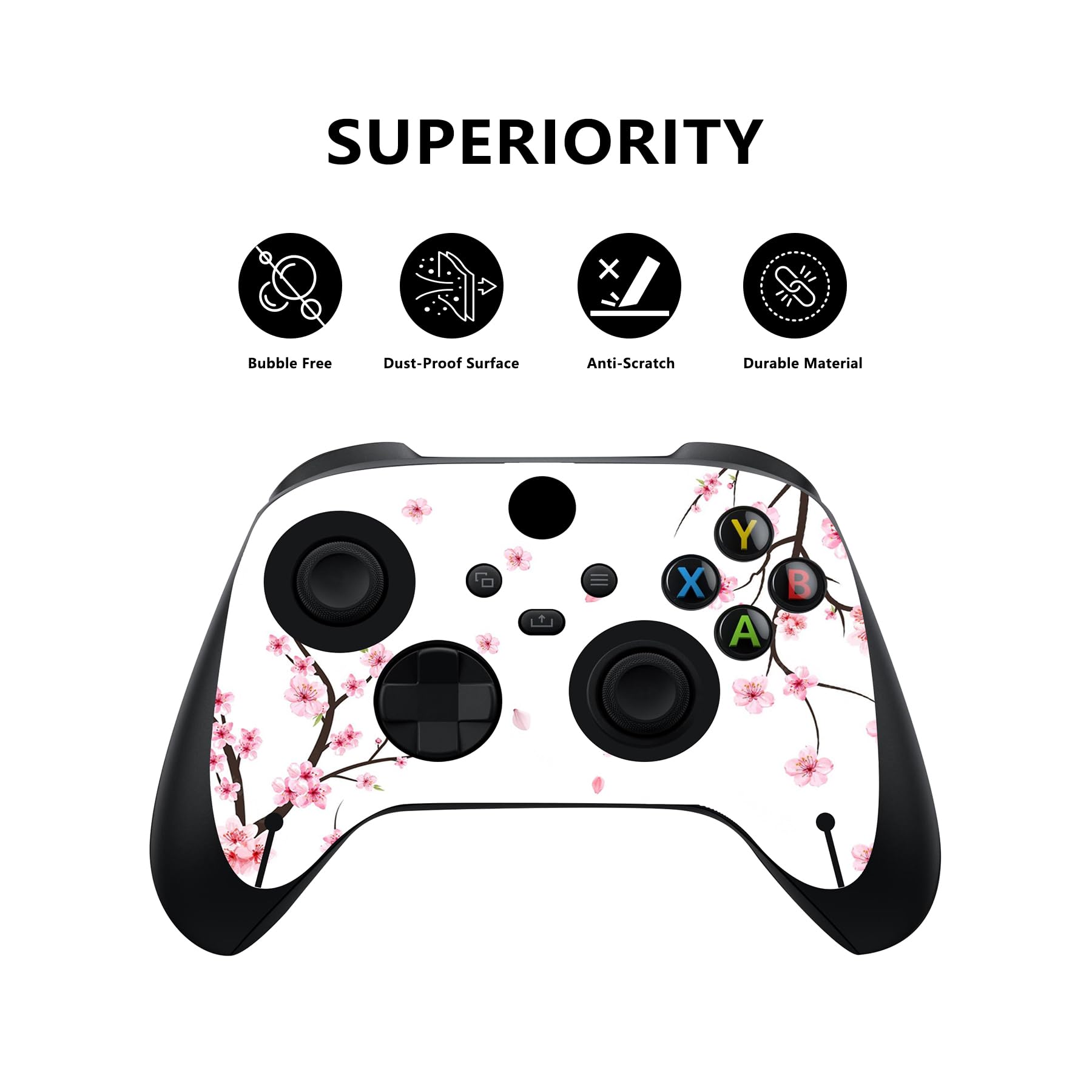PlayVital Falling Cherry Blossom Custom Vinyl Skins For