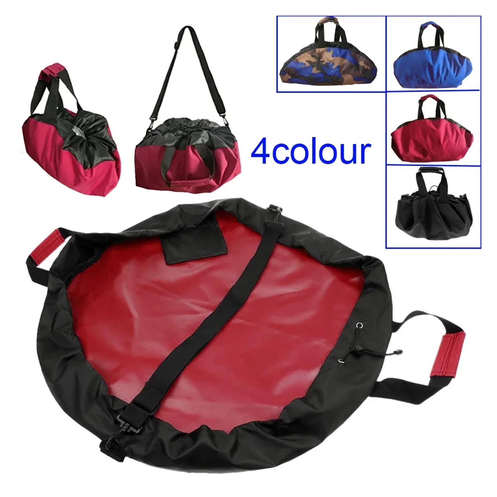 wasserdichte Wechselmatte for Schwimm-Neoprenanzüge, Strandkleidung, Wechseltragetasche mit Tragegriff und Schultergurten for Surfen(130cm Black)