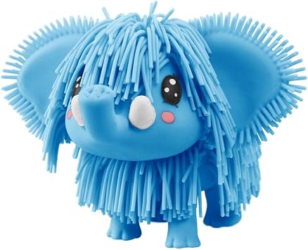 Jiggly Pets Pearlescent Elephant Blue Interactive Electronic Puppy toy with sounds music and movement Animal Toys Interactive pets walking elephant puppy