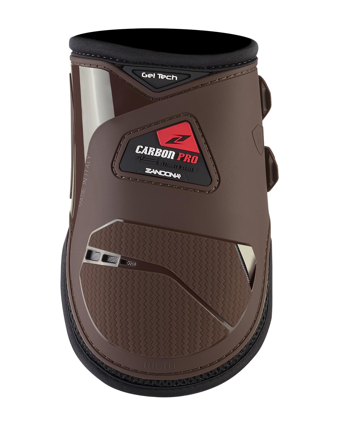 Zandonà Carbon PRO Fetlock, Paranocche Salto Ostacoli Unisex Adulto, Marrone, Large