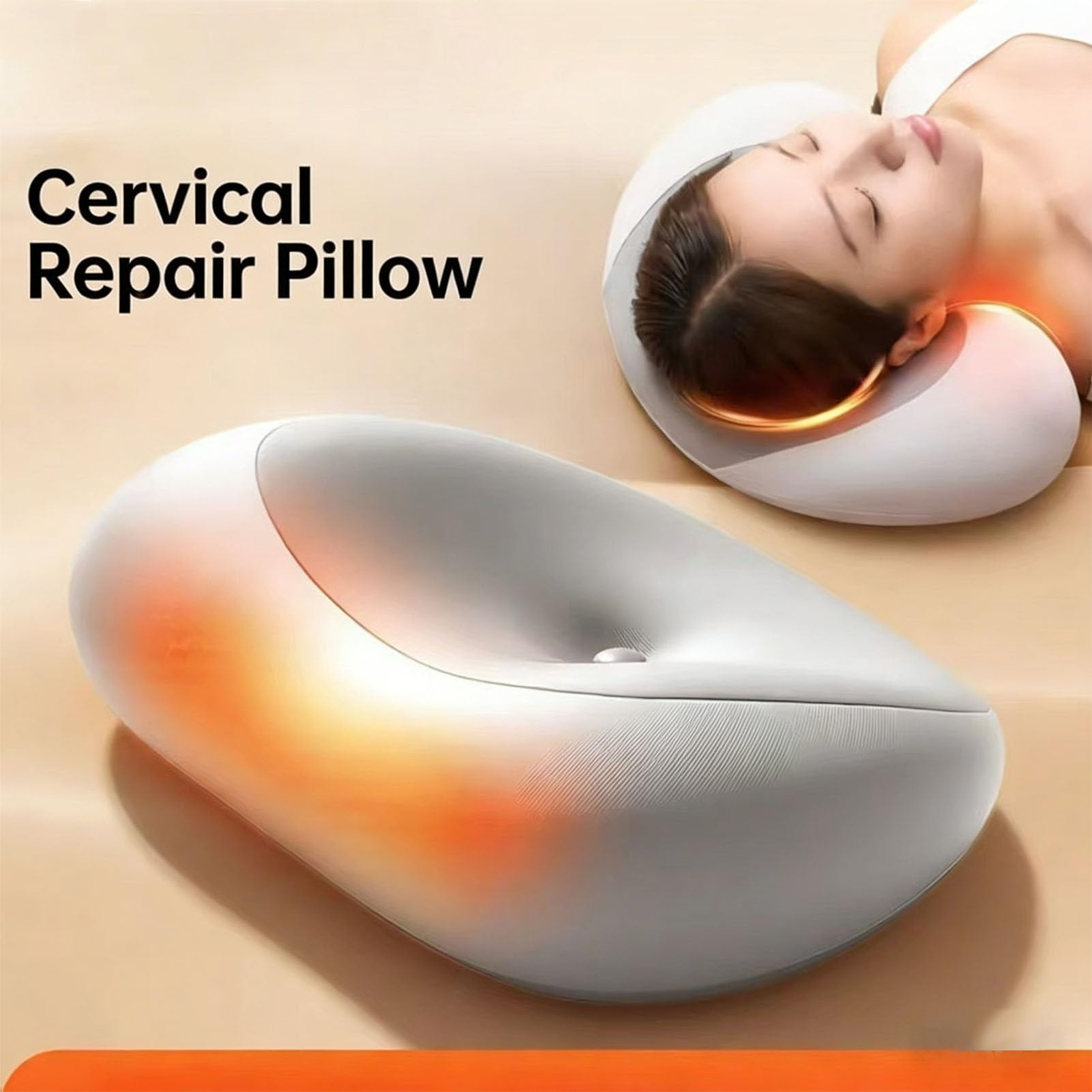 Agatige Cuscino da viaggio in memory foam, morbido cuscino cervicale portatile ergonomico per supporto collo per campeggio da viaggio all'aperto (Grigio)