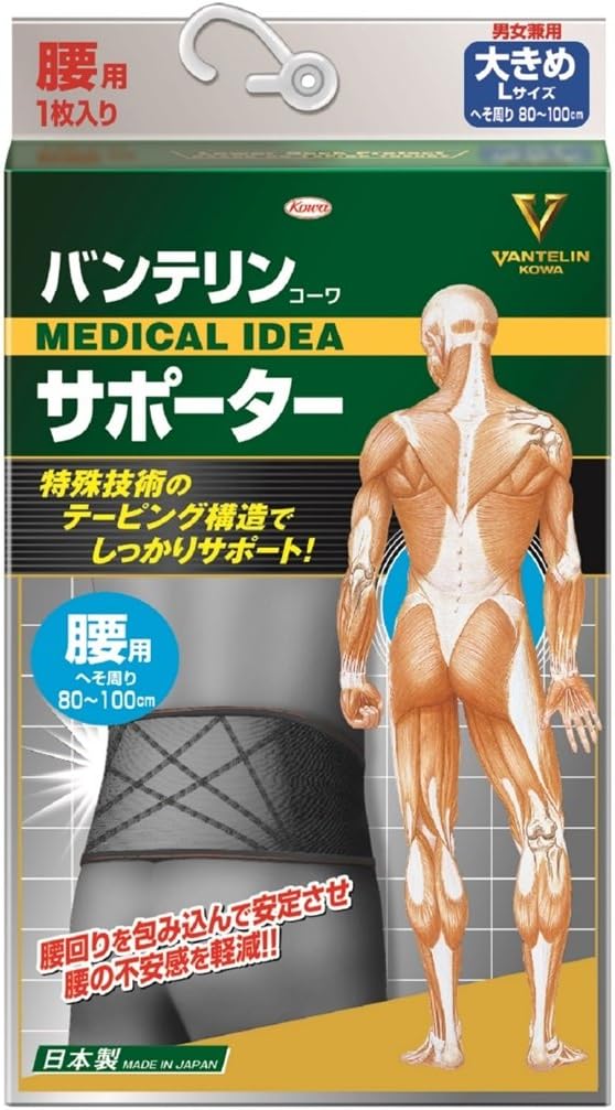 お客様満足度no 1 １０個セット バンテリンサポーター 腰椎コルセット 大きめサイズ Lサイズ 1枚入り へそ周り80 100cm ブラック 男女兼用 １０個セット 正規品 ようつい 国内配送 Www Halitlar Com
