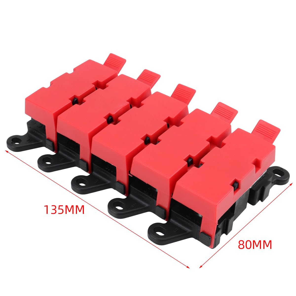 MIDI AMI Fuse Holder 200A 1 in 3 Out BDFS AMI Power Distribution Module for Car Truck RV Boat Marine ATV Audio Applications