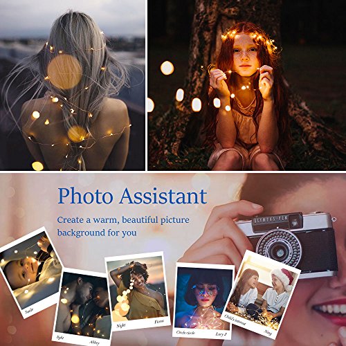 Upook Solar String Lights, 100Led Copper Wire Solar Fairy Lights 33Ft 8 Modes Waterproof Outdoor String Lights For Christmas Party Wedding Decoration Patio Garden Yard 2 Pack (Warm White 100Led) #TOP4
