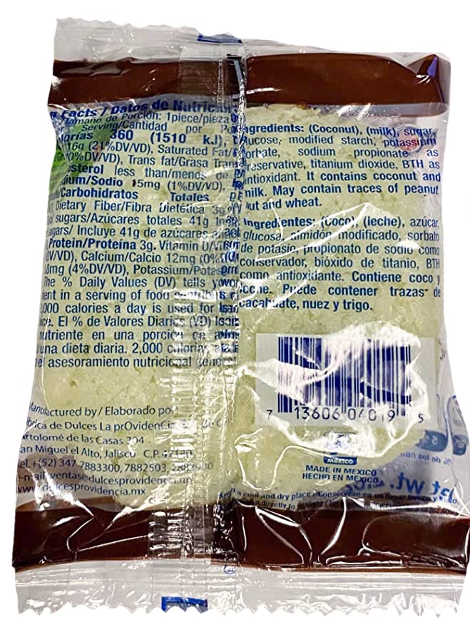 Dulces de coco Cocoy 2 lb 1.92 oz 12 piezas miniatura 3
