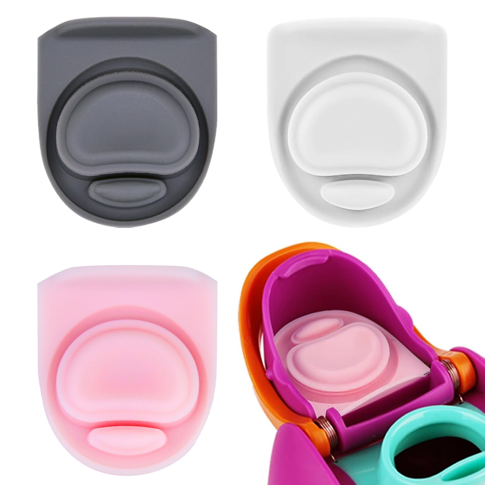 BMSQOFD 3pcs Replacement Rubber Stopper Seal Compatible with Owala FreeSip 24oz 32oz,Water Bottle Lid Insert Cap Silicone Seal Parts for Owala 16/19/24/32/40oz Spout Gasket Mouthpiece Accessories AE7