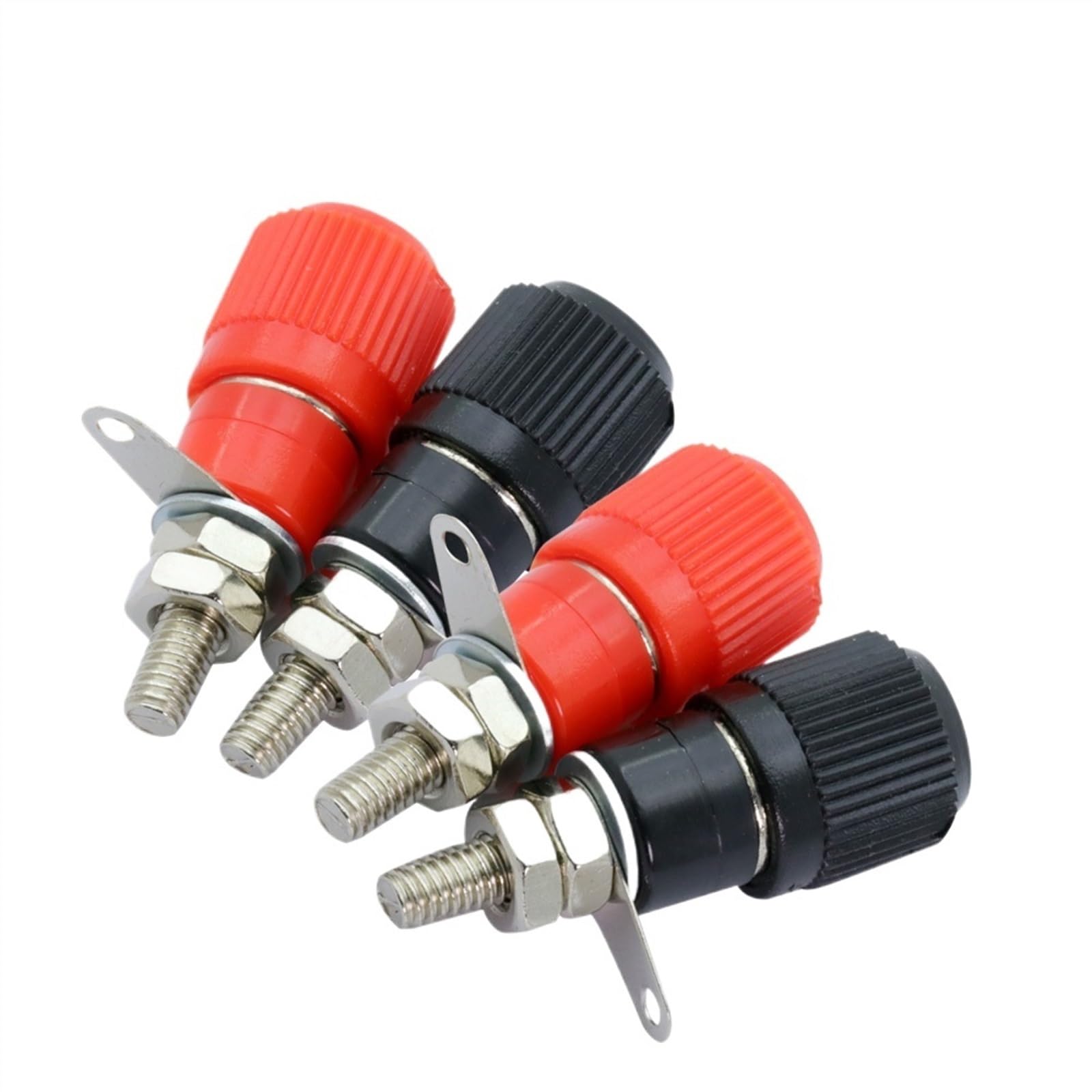 20 szt. 4 mm wtyki bananowe złącze księgowania zaciski łączące do wzmacniacza głośnika złącza zaciskowe jack czarne czerwone