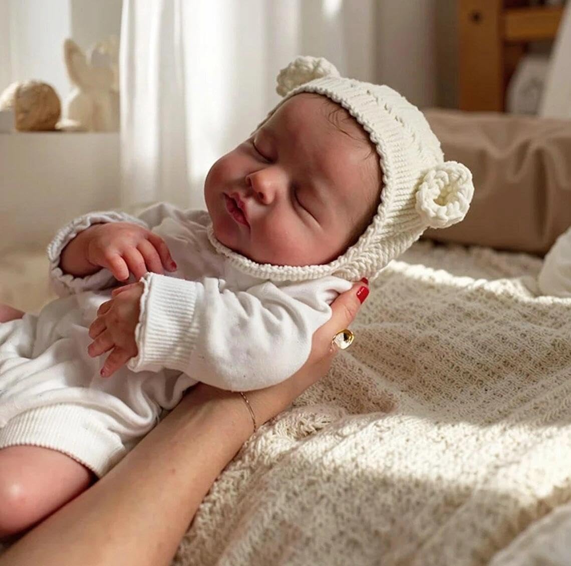 Zero pam Reborn Baby Mädchen,50CM- Reborn Puppe Lebensecht Silikon Baby, Puppen Wie Echt, Realistisch Newborn Babys Puppe Echte Babypuppe Vollsilikon Lebensecht Reborn Baby Mädchen
