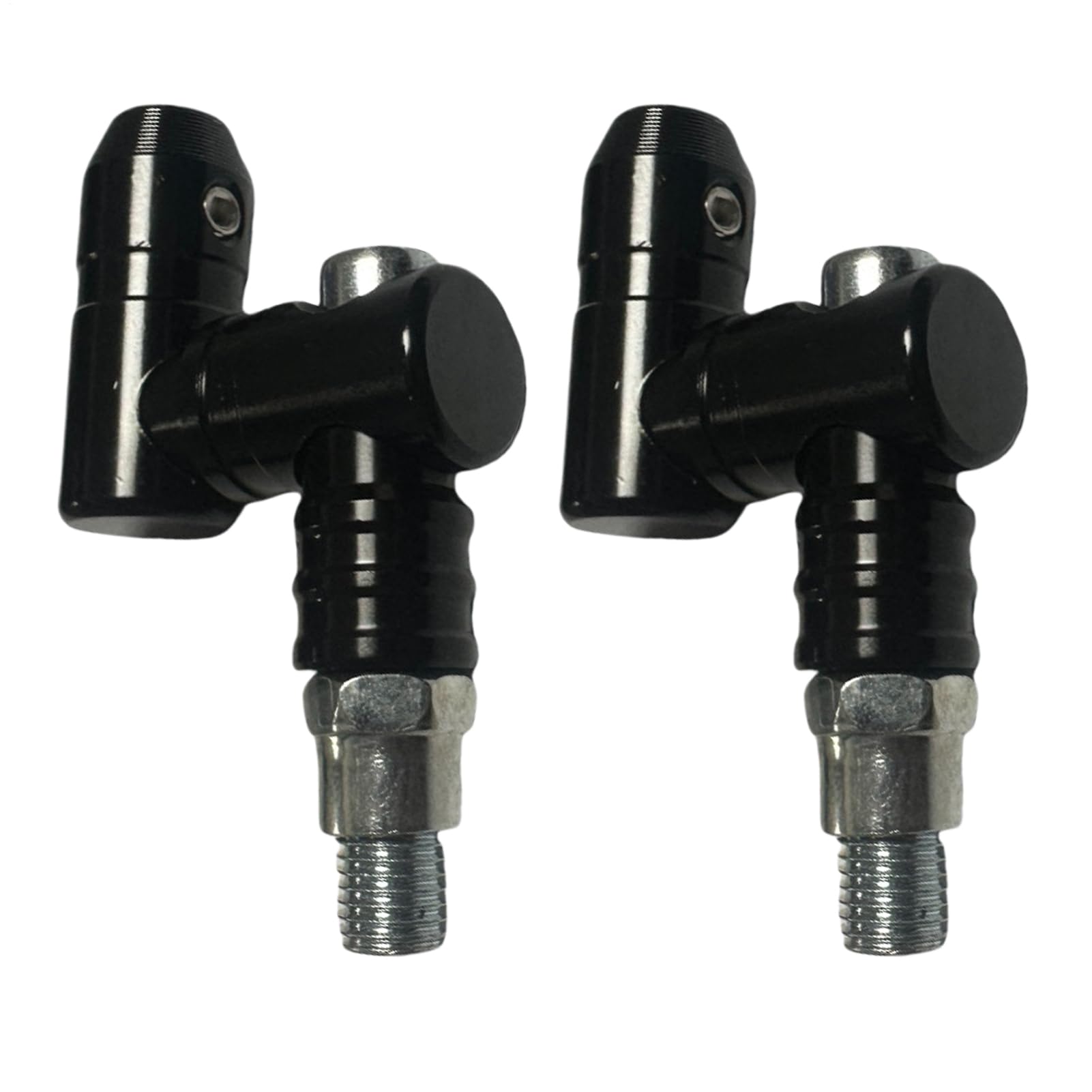 Extensores Para Espejos De Motocicleta Accesorios | 2 Piezas Elevadores Para Moto Conector,Diseño Extensible De Repuesto Para Entusiastas De Aventura Y Desplazamientos