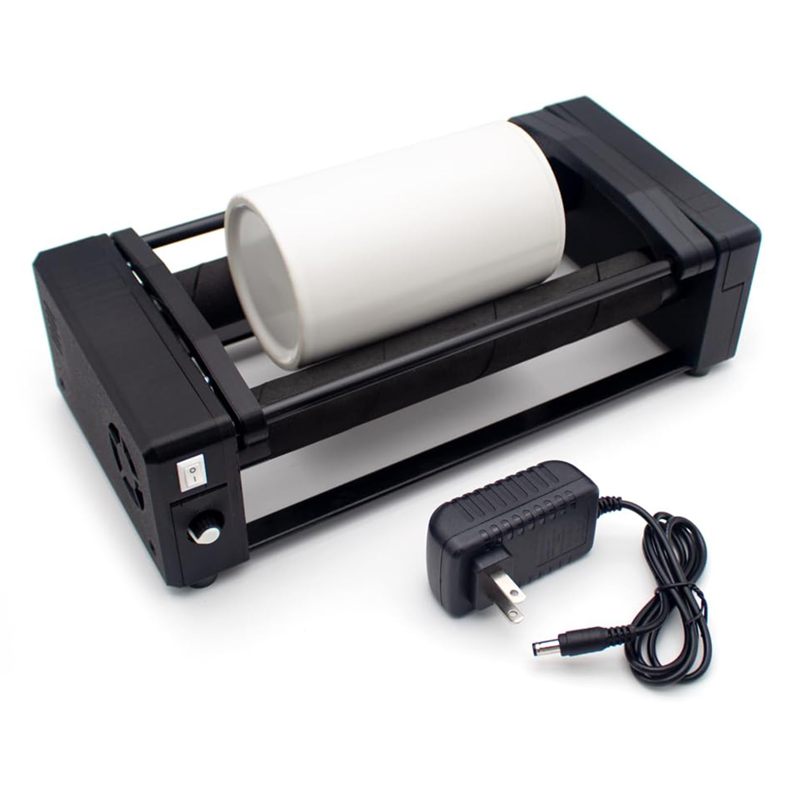 Mulino a Sfere da Laboratorio, Macchina per Lucidatura a Mulino a Sfere Orizzontale, con Contenitore in Ceramica da 0,4 L, capacità di Macinazione 30-150 Ml, con Timer Digitale