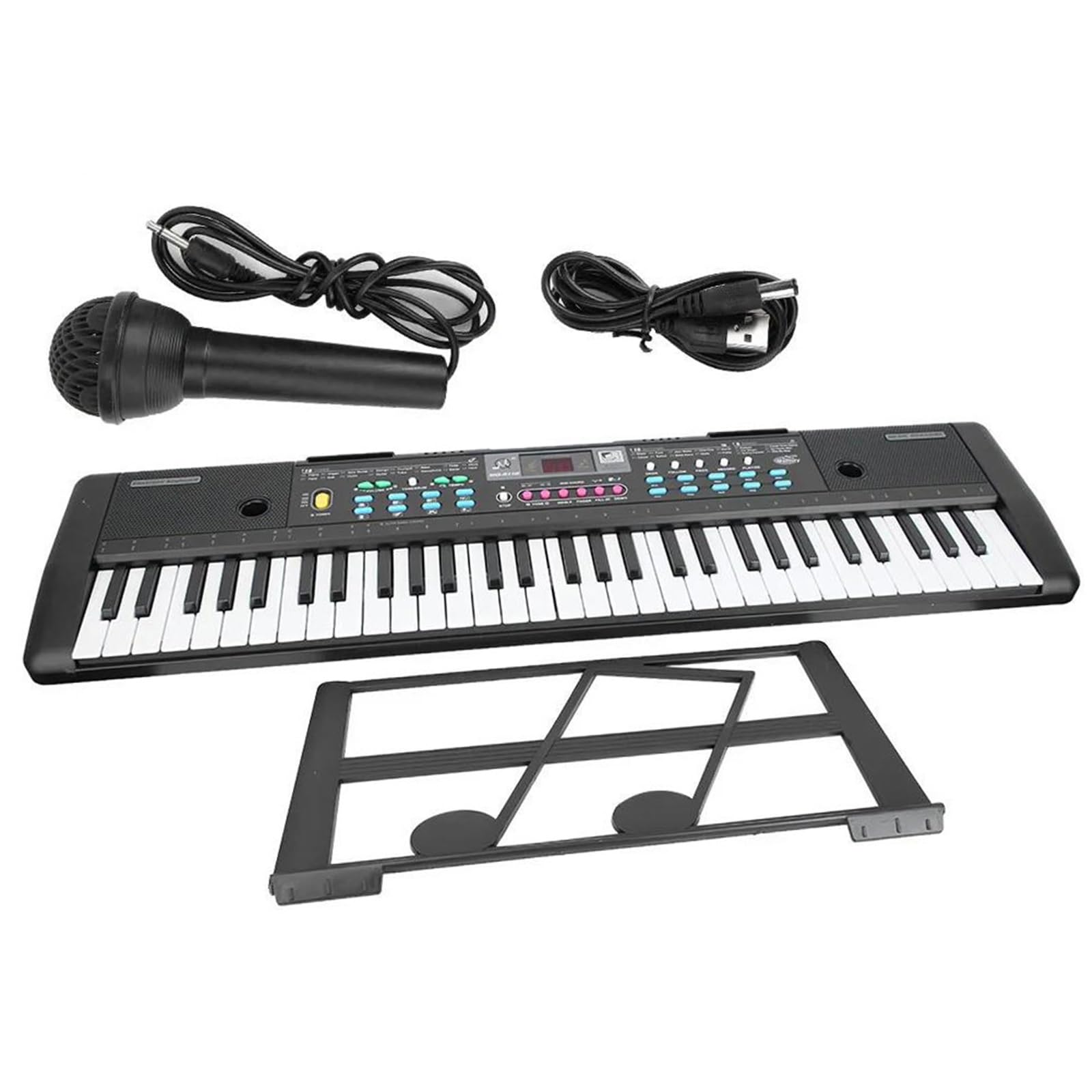 Elektroniczny Instrument Fortepianowy 61 Klawiszowa Przenośna Cyfrowa Klawiatura Muzyczna Z Mikrofonem Odpowiednia Do Występów Profesjonalnych