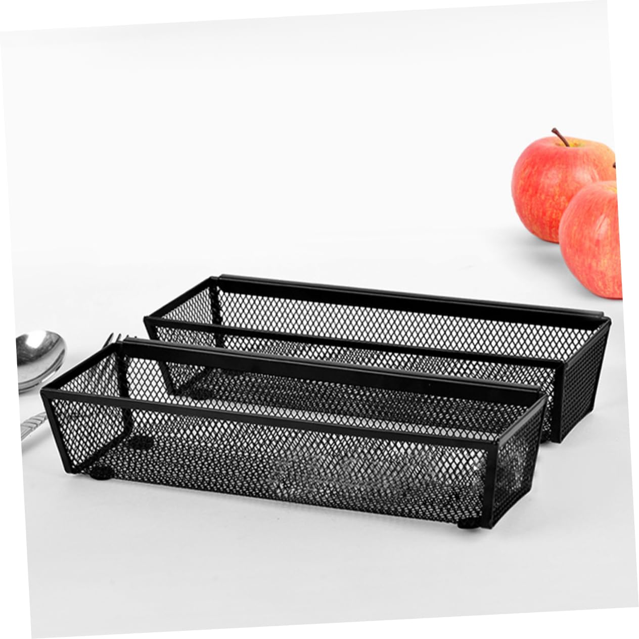 IMIKEYA 6piezas Organizador De Utensilios Pequeños Cesta De Metal para Cubiertos Ahorra