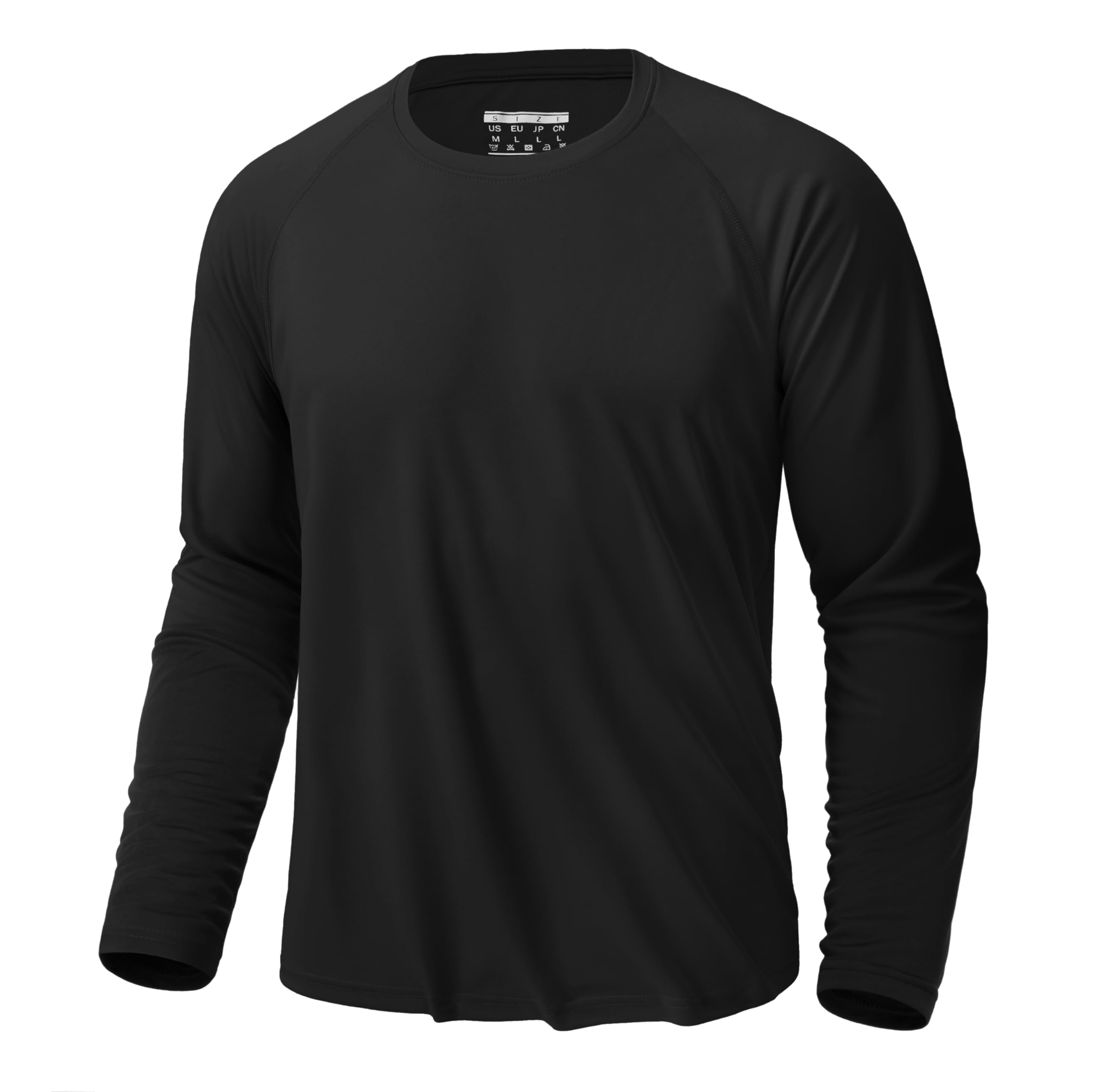 KEFITEVD Camiseta Casual de Manga Larga para Hombre Primavera Verano Camisetas Ligeras y Cómodas