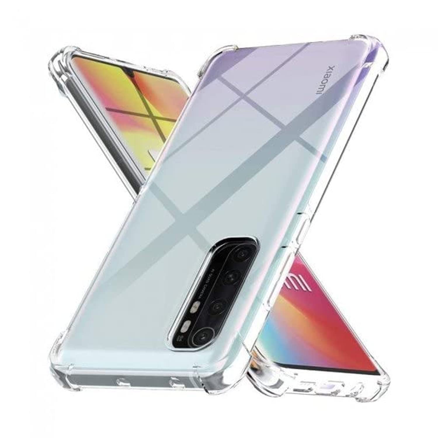 Case for Xiaomi Mi Note 10 Lite Cover Clear Back Air Cushion Soft Silicone Shockproof Anti-Scratch Protective Bumper Shell Corner for Xiaomi Mi Note 10 Lite by Emodil ®