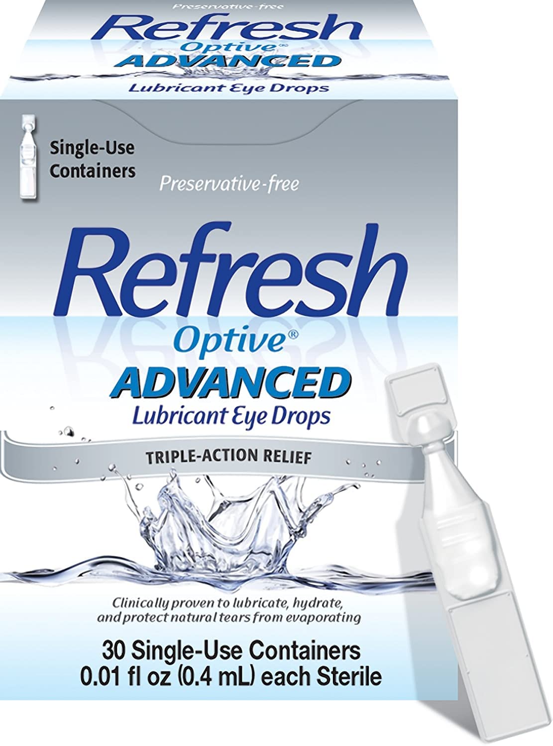Refresh Optive Adv Pf Eye Size 30ct Refresh Optive Advanced Preservative Free Eye Drops