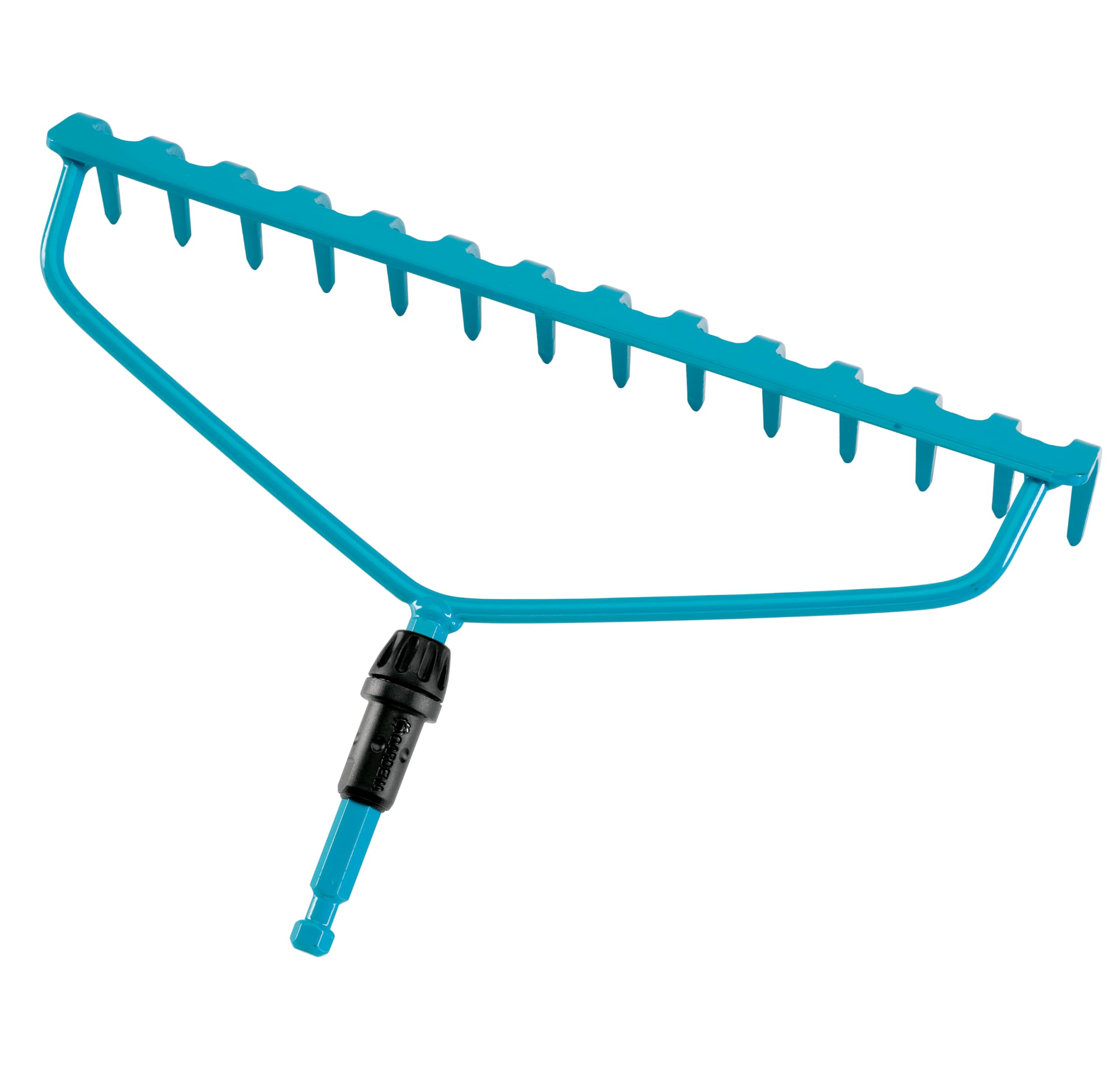 Gardena combisystem grabie kabłąkowe: wytrzymałe grabie z 14 zębami, do zgrabiania, szerokość robocza 36 cm, konstrukcja dwupałąkowa do intensywnego użytkowania, do wszystkich trzonków cs (3168-20)