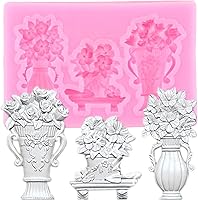 Vista 5 de ZiXiang Molde de silicona para puerta y ventana, moldes de fondant, molde de flores, marco de pastel, moldes de silicona para decoración de pasteles