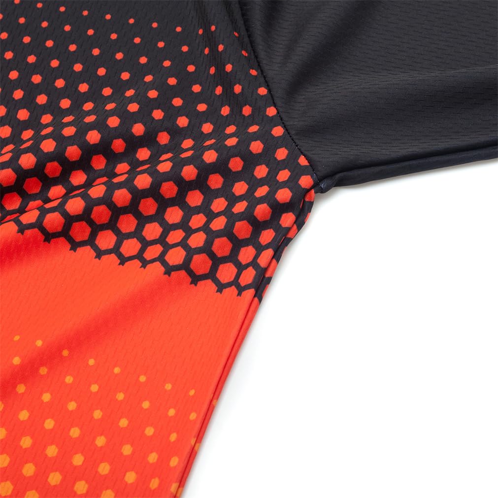 Hotlion Camiseta de ciclismo de montaña para niños y niñas, de manga larga, para niños de 4 a 14 años, ropa de carreras todoterreno