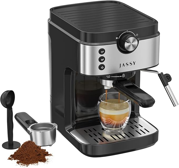 JASSY Espresso Coffee Machine 20 Bar Compact Cappuccino