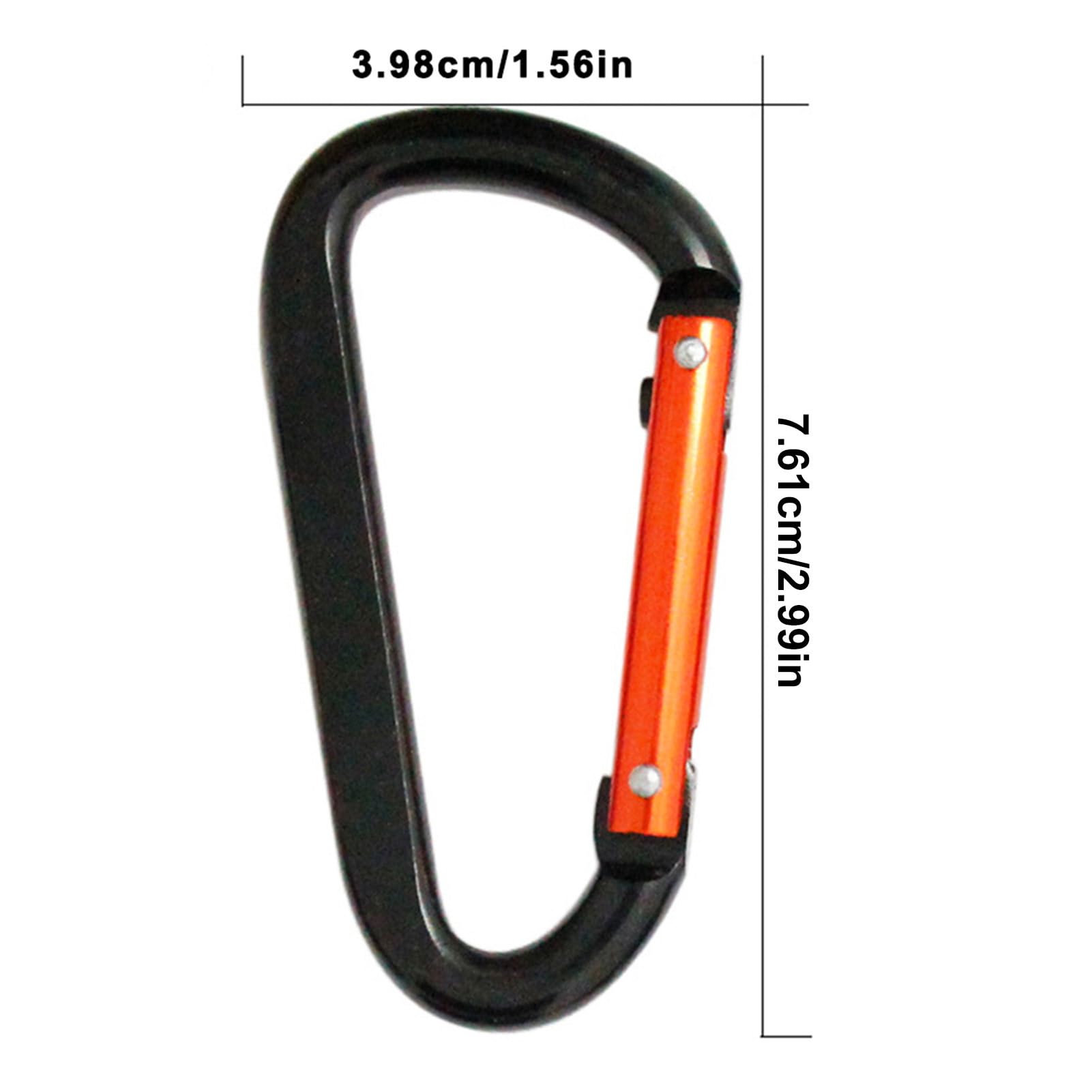 Flintronic 30KN Moschettoni con Chiusura, Moschettone in Alluminio, Moschettoni con Ghiera da Arrampicata, Moschettoni Portachiavi Gancio da Campeggio, per Altalena Campeggio Pesca Escursionismo