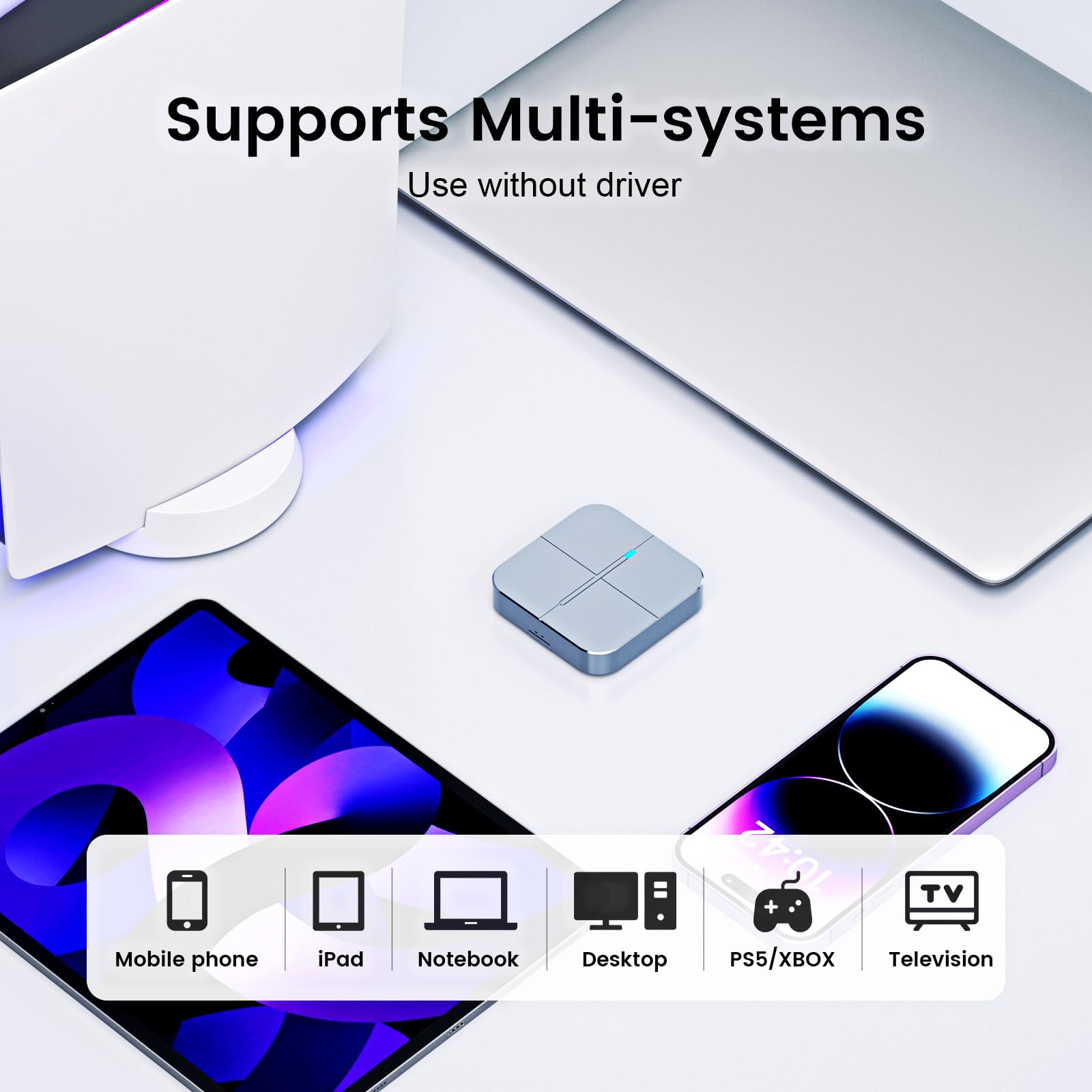 fanxiang 500GB Magnetic External SSD Portable SSD, Up to 1050 MB/s, USB 3.2 Gen2 External Solid State Drive Magnetic Type-C External Hard Drive for Smartphone/Laptops/Professionals/Gaming, PS1002