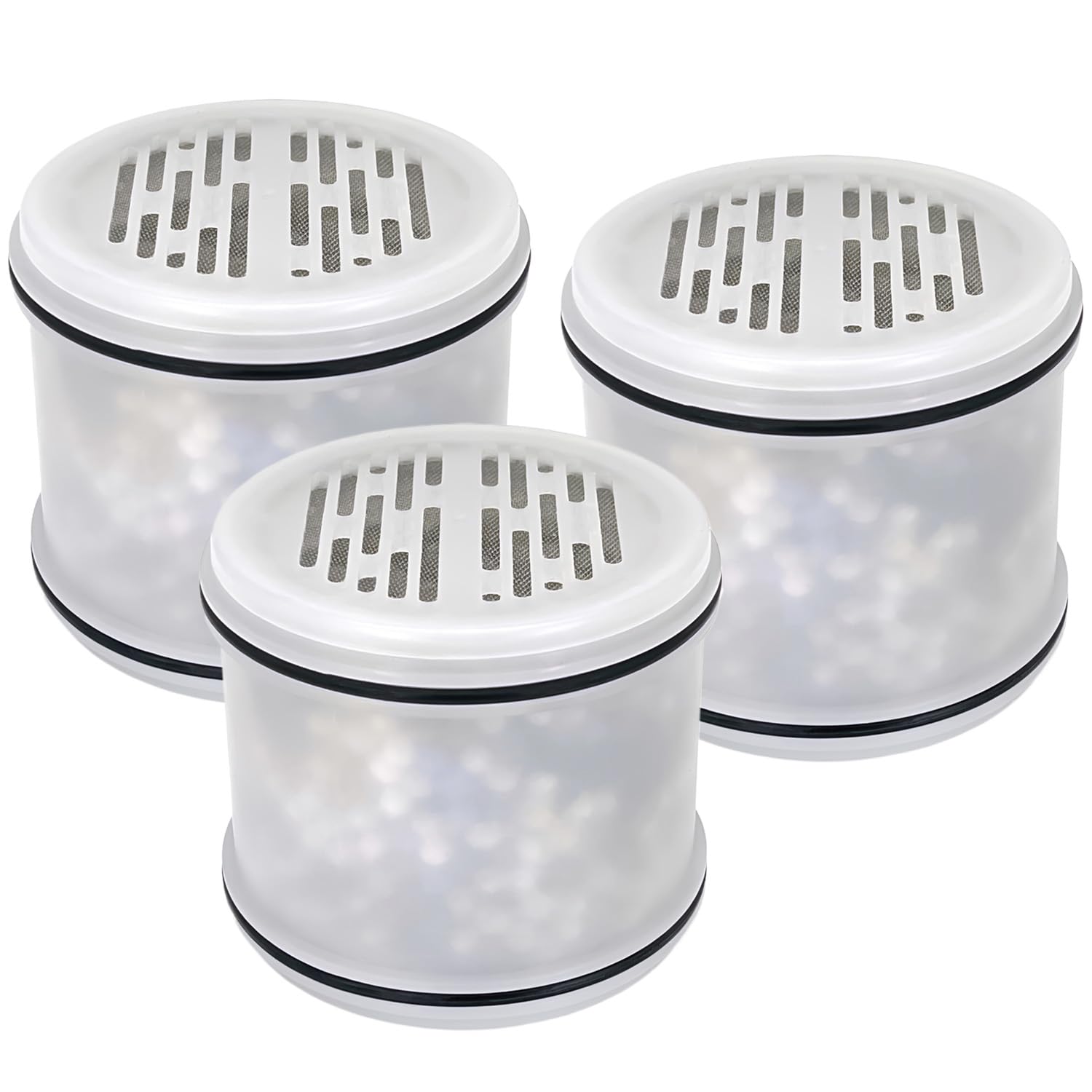 Filtro de ducha multietapa compatible con cabezal de ducha filtrado MakeFit - H5H117 para suavizante de agua dura - Cabezal de ducha de lluvia de baño con 7 ajustes para filtrar cloro y
