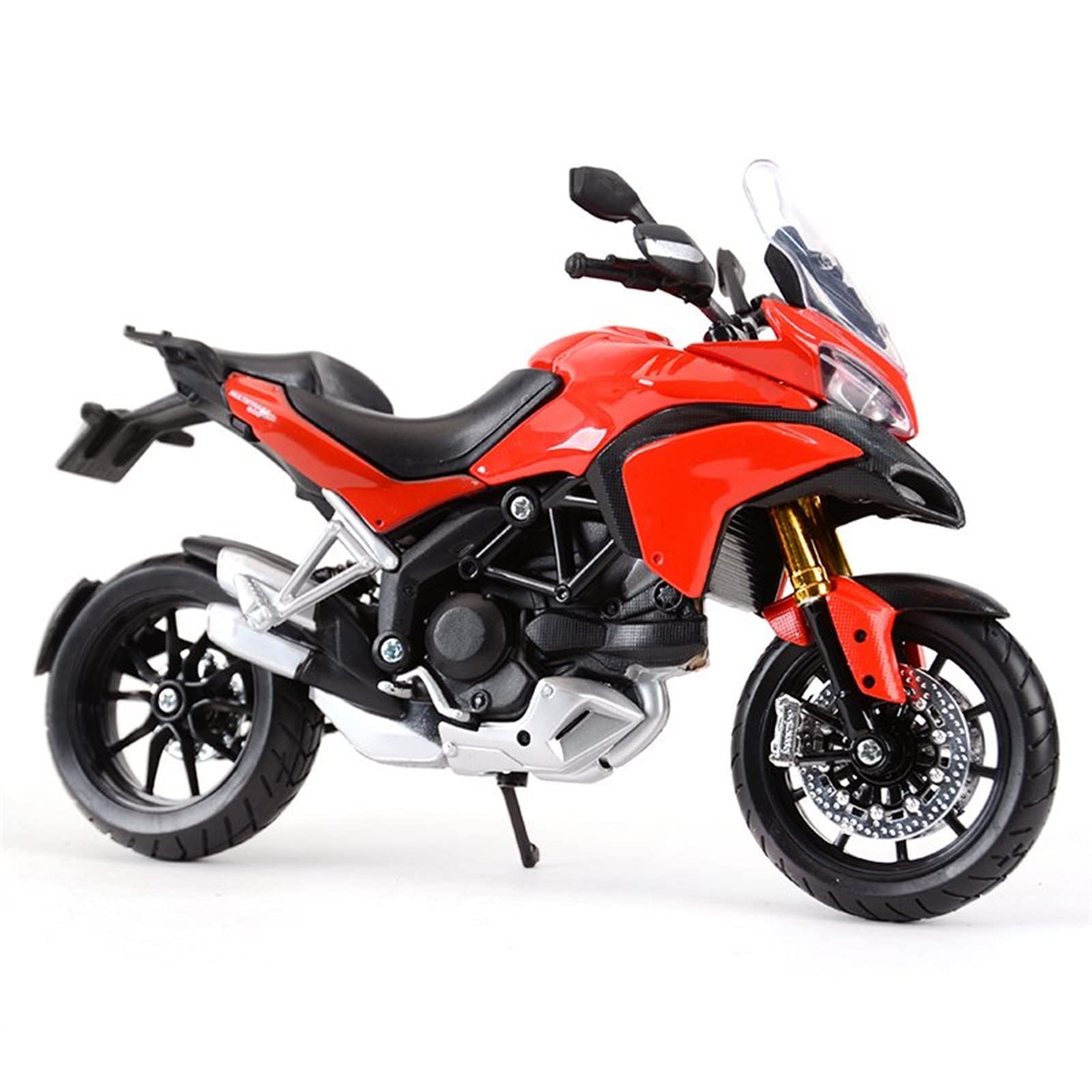 per Ducati Multistrada 1200S 1:12 Modello di Auto Pressofusa Rossa in Lega di Simulazione Auto da Collezione Hobby Modello di Moto Regalo Ornamento Modelli di Moto