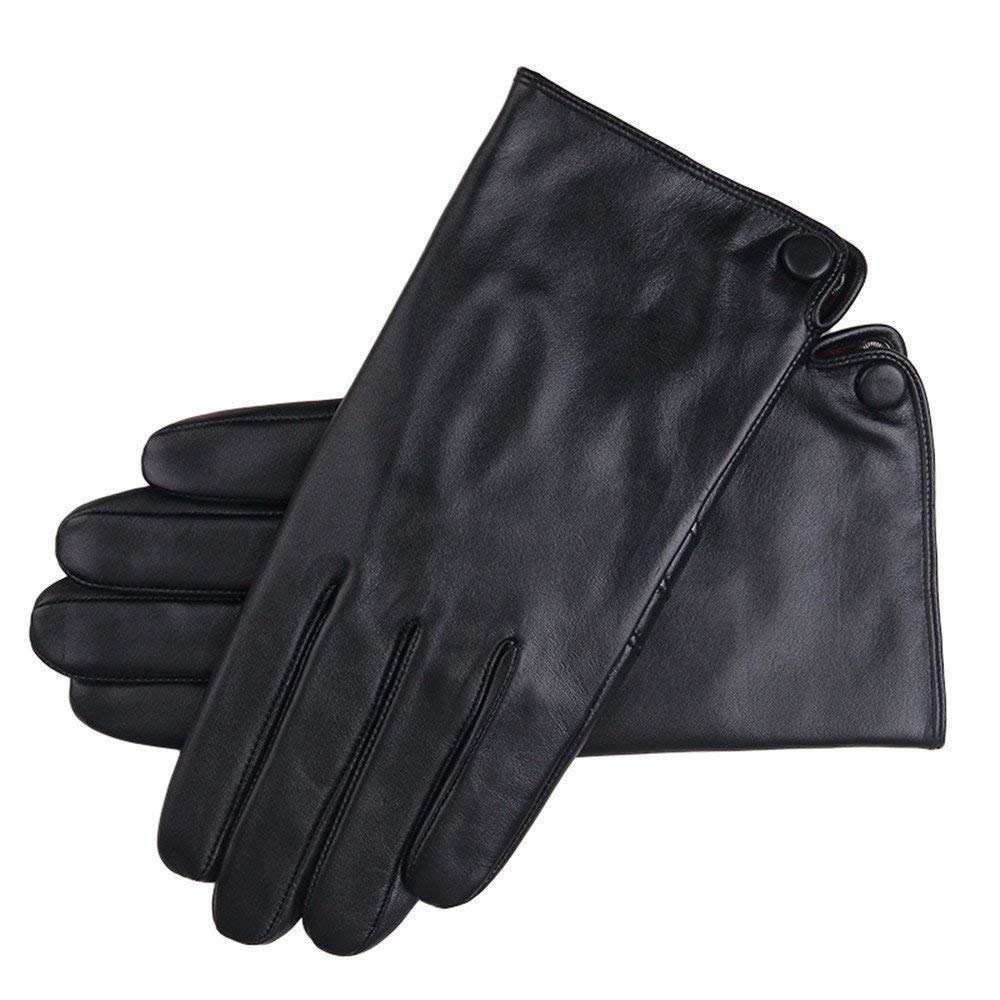 Guanti In Pelle Nappa Uomo Nero 13 - Foto 4