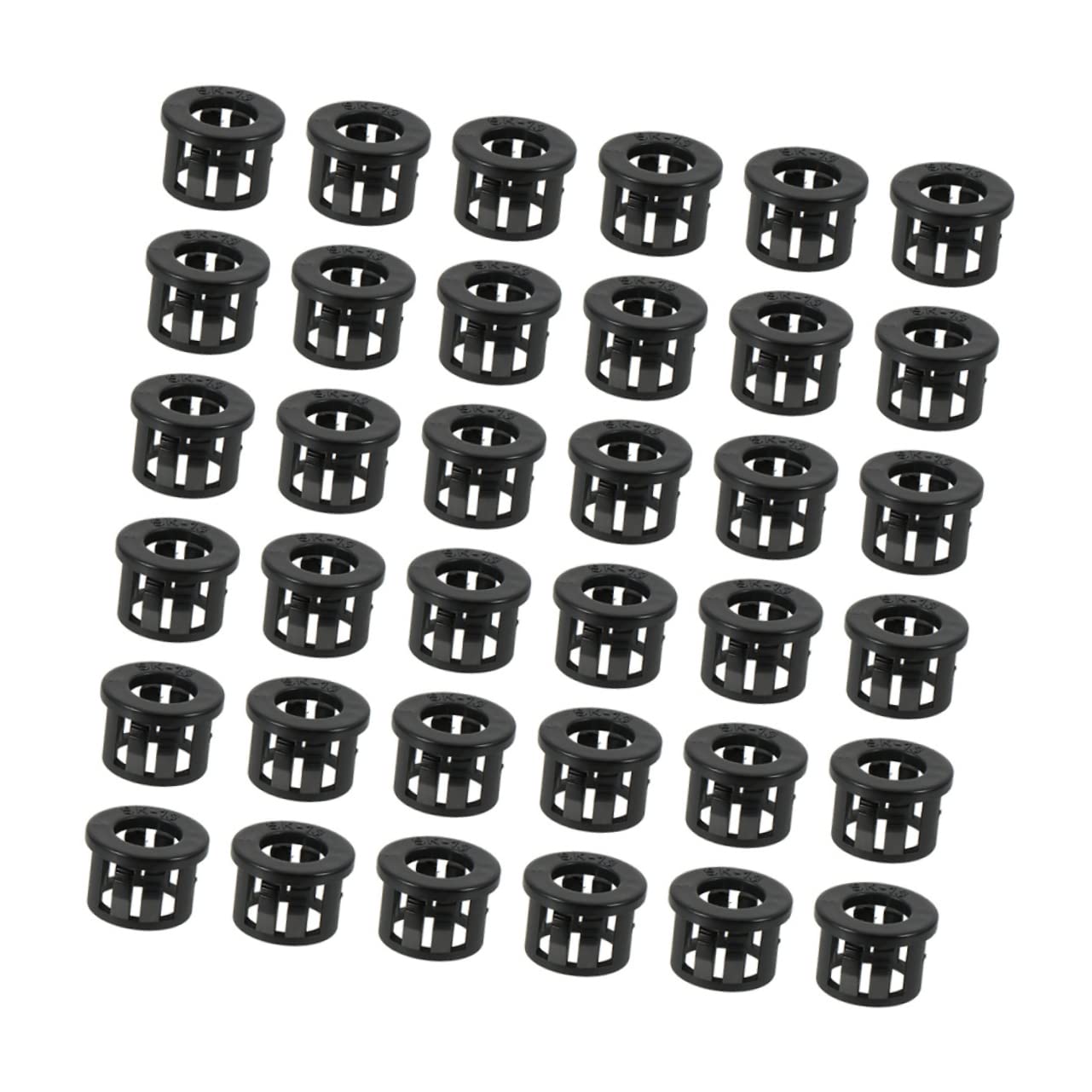 SOLUSTRE 200pcs Wire Pass Through Grommet Desk Cable Grommet Protector Snap Bushing for Power Cord