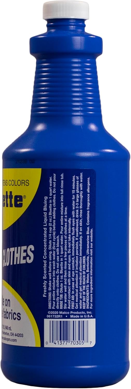 MALCO Products 413732 Laund Whitener, 32 oz, Blue